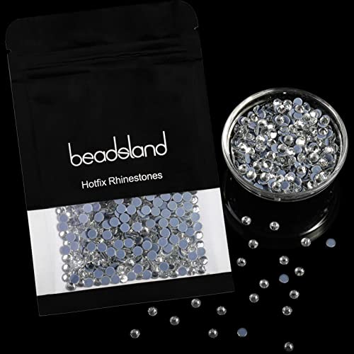 28880 Pieces Beadsland Hotfix Rhinestones, Flatback Crystal Rhinestones for Crafts Clothes DIY Decoration, Crystal, SS10, 2.7-2.9mm