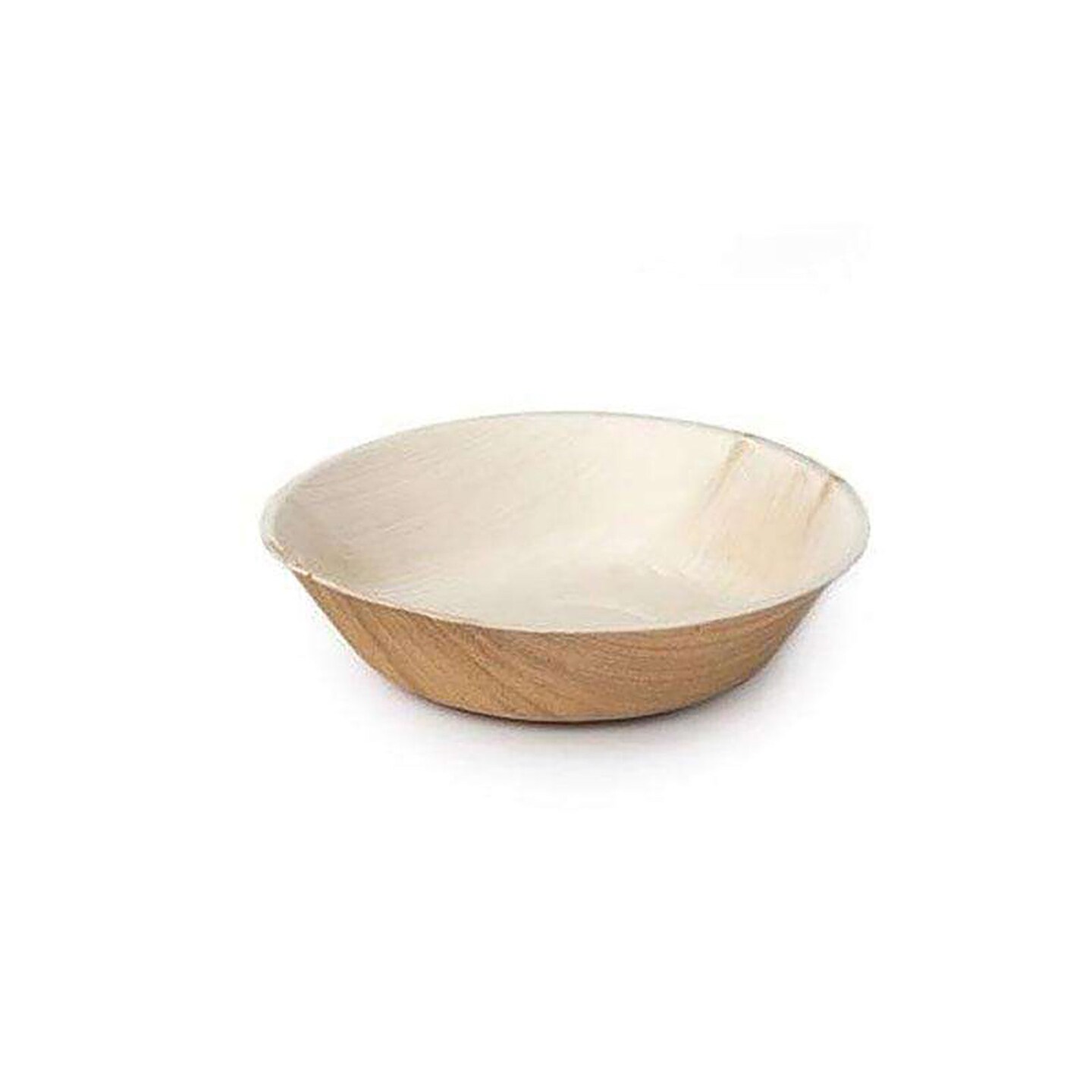Round Palm Leaf Eco Friendly Disposable Soup Bowls - 13 ounce (100 Bowls)