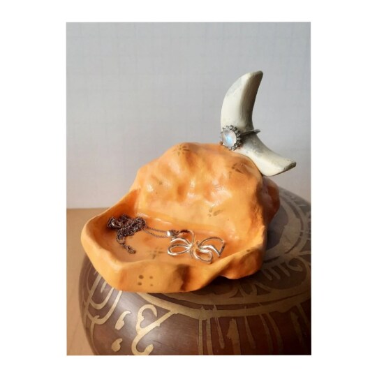 Cute Jewelry Tray, Indie Room Decor, Unique Ring Holder, Cute Ring Holder,  Cute Jewelry Dish, Cloud Trinket Tray, Moon Trinket Tray