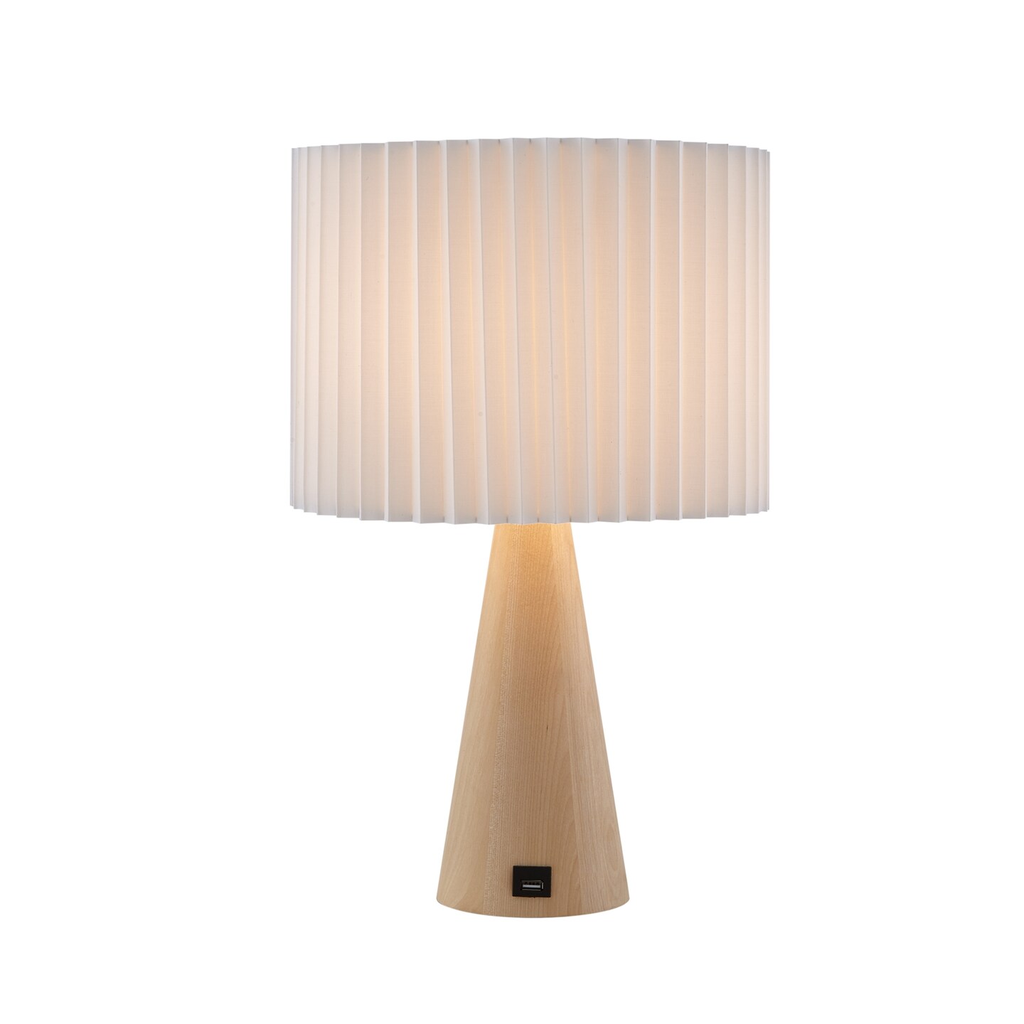 Emberlee Table Lamp 5ft Power Cord, USB Charger