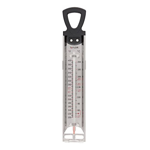 Stainless Steel Candy Deep Fry Food Cooking Kitchen Analog Thermometer, 12 Inches