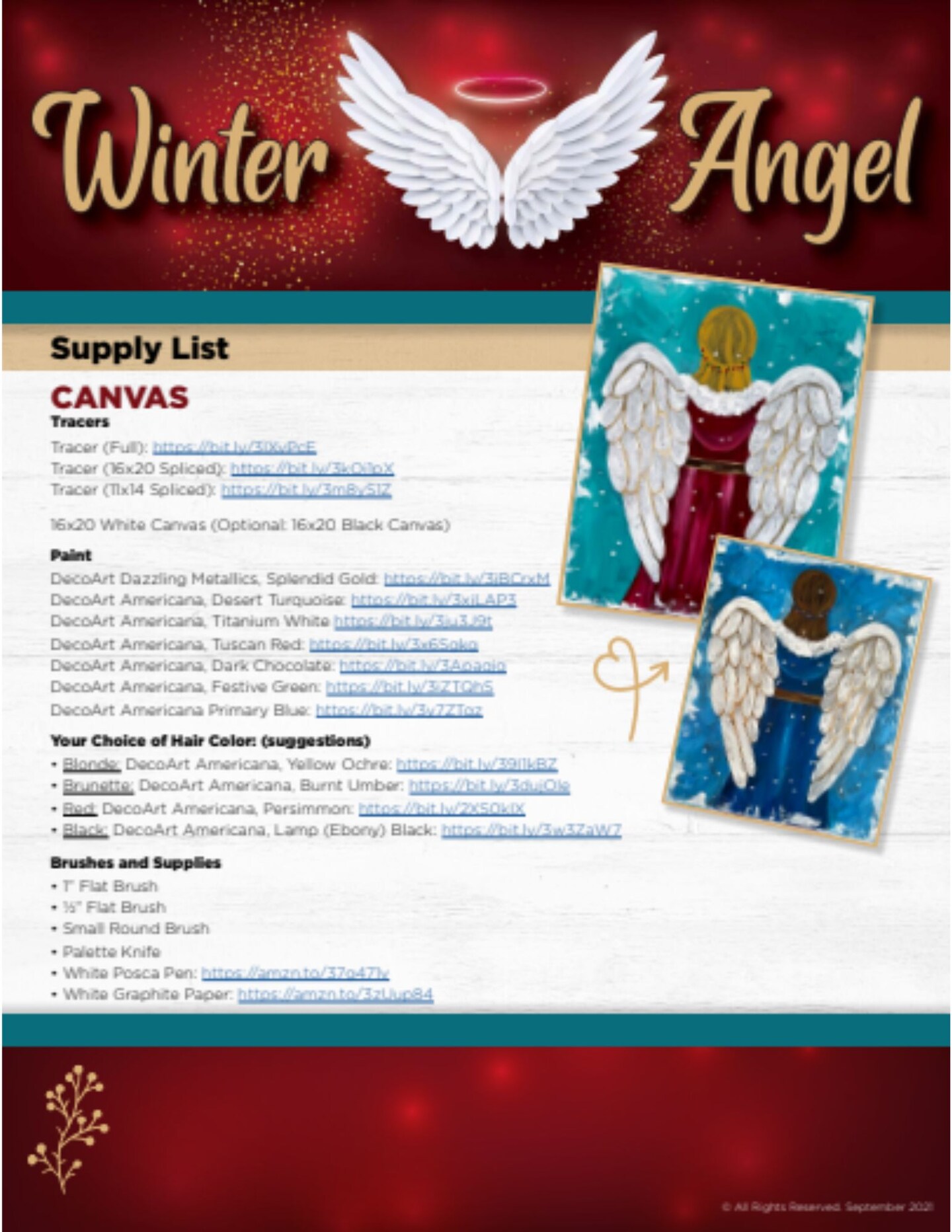 Winter Angel Paint Party