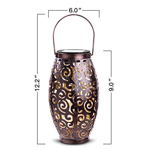 1 Pack Solar Lanterns LED Table Solar Lights for Patio Garden Courtyard Porch Courtyard Pathway Decorative
