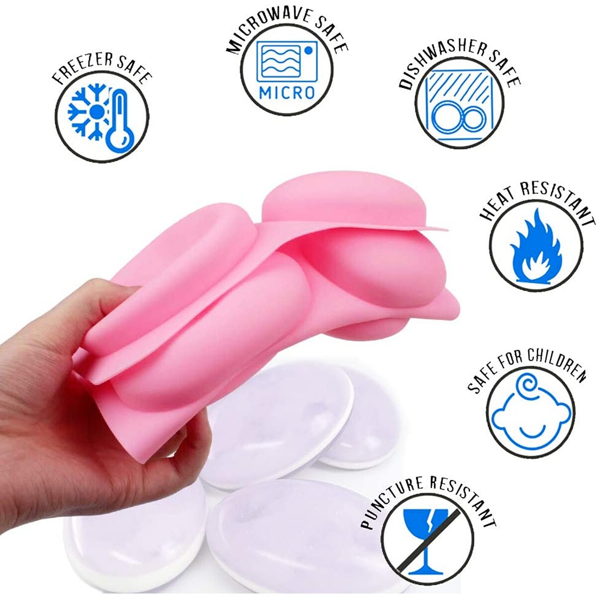 Silicone Mold Oval Shape Fat Bath Bombs