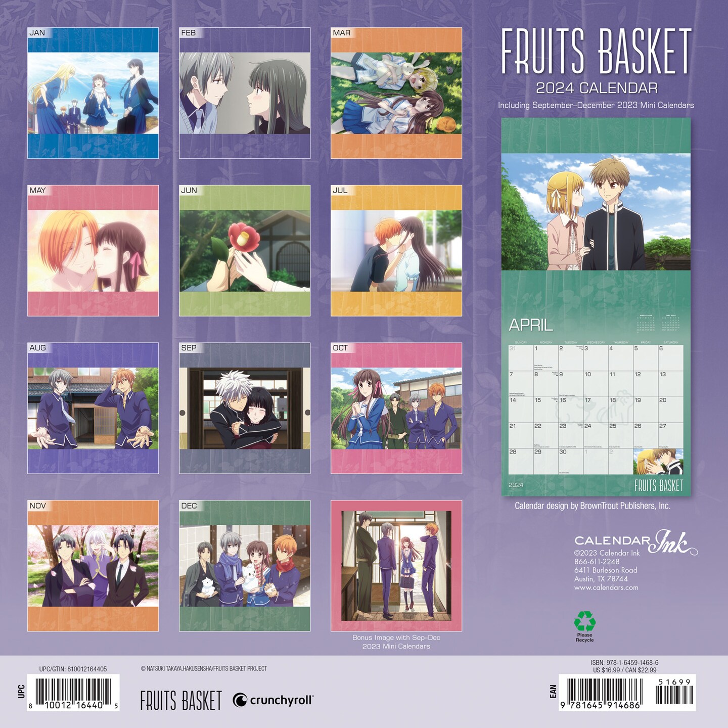 Fruits Basket OFFICIAL | 2024 12 x 24 Inch Monthly Square Wall Calendar | Cal Ink | Anime Manga Television Series | Michaels fruits-basket-official-2024-12-x-24-inch-monthly-square-wall-calendar-cal-ink-anime-manga-television-series-michaels