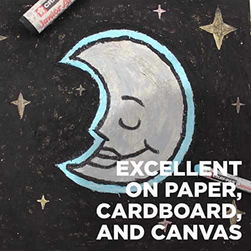 Cray-Pas Junior Artist Oil Pastel Set - Soft Oil Pastels for Kids & Artists - 50 Sticks