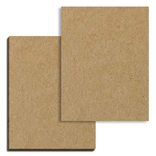 Brown Kraft Cardstock,50 Sheets, 200 GSM (75 lb. Cover), 8.5 x 11 inches