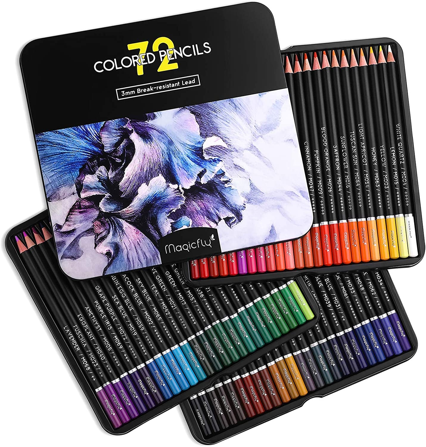 72 Colored Pencils Set, Oil-Based Colored Pencils for Adults, Artists, Art  Colored Pencils for Coloring Books, Drawing Arts & Sketching
