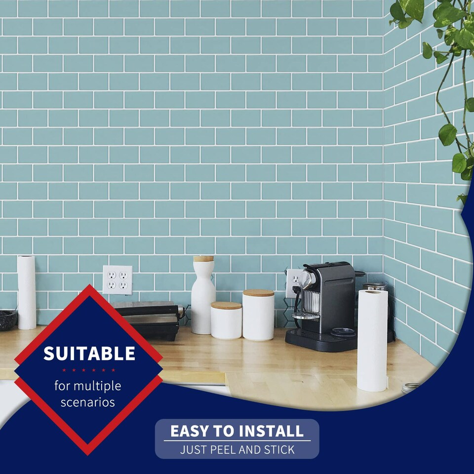 10 Sheet Peel and Stick Backsplash Tile Sticker 12x12
