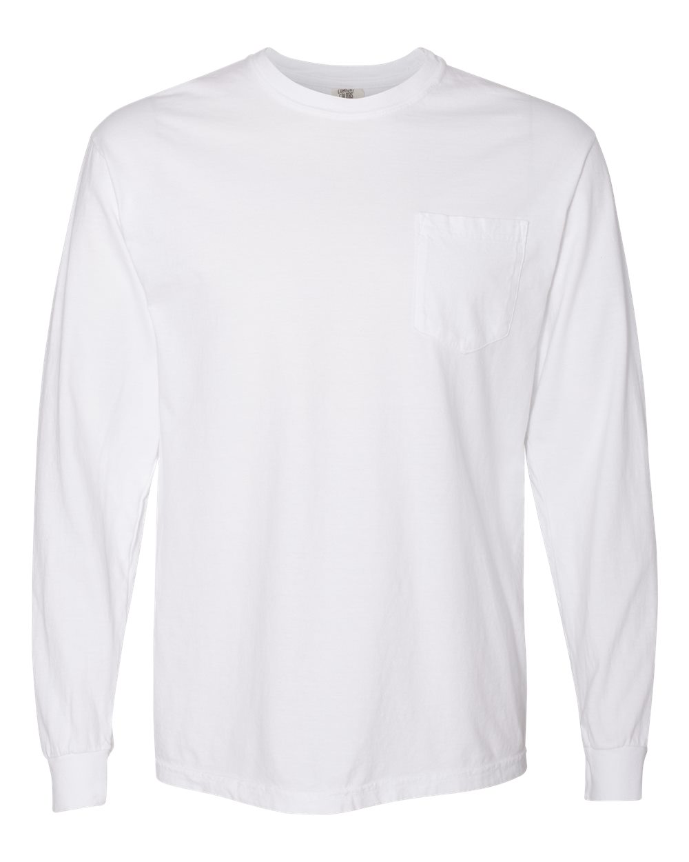 Garment-Dyed Heavyweight Long Sleeve Pocket T-Shirt, Size: Xl
