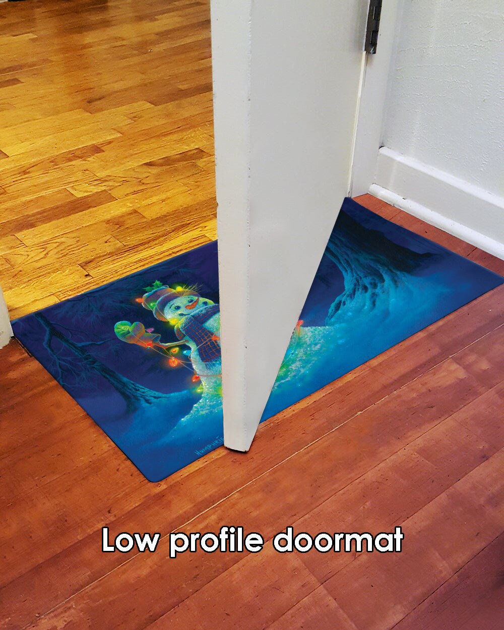 Glowman Snowman Door Mat (18 x 30&#x22;)