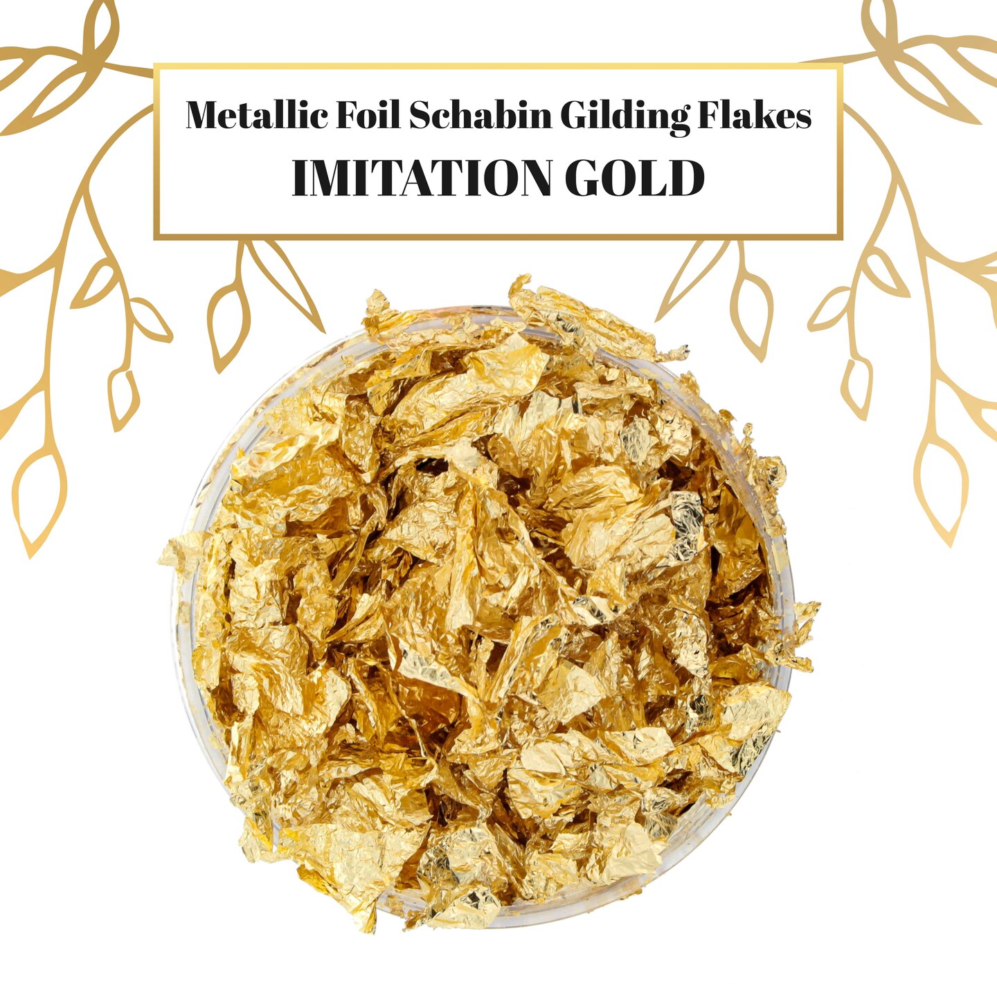 UNIQUE GOLD LEAFING STUDIO 3g Gold & Silver Leaf Gilding Gold Metallic Foil  Flakes for Nail,Resin Art - 3g Gold & Silver Leaf Gilding Gold Metallic  Foil Flakes for Nail,Resin Art .