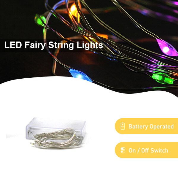 Perfect Holiday 30 LED Copper Fairy String Lights - Battery Operated