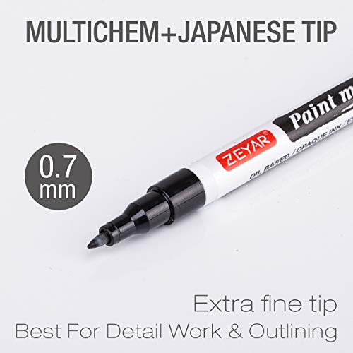 Oil-Based Paint Markers, Expert of Rock Painting, Extra Fine Point, 18 Colors, AP Certified. Permanent Ink & Waterproof, Works on Rock, Wood, Glass, Metal, Ceramic and more