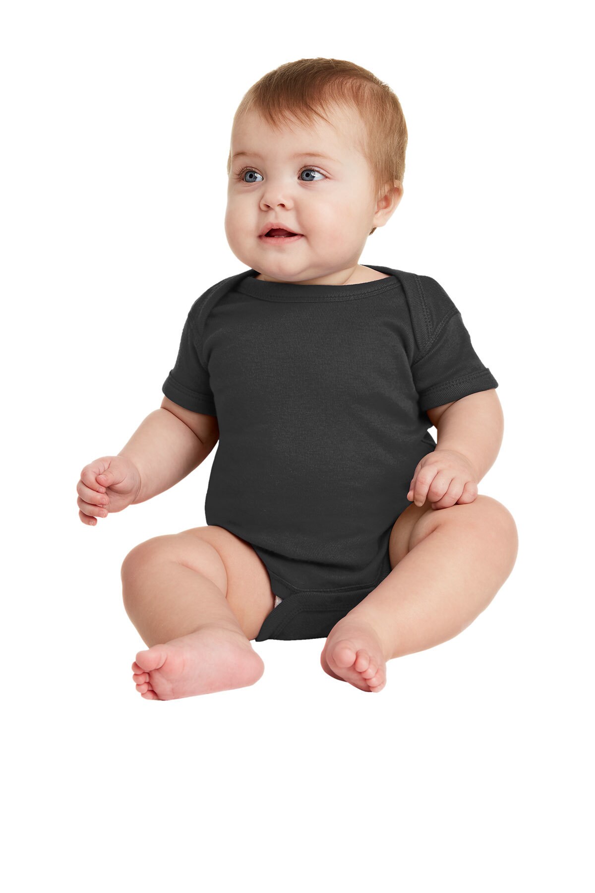 Infant Short Sleeve Baby Rib Bodysuit | RADYAN&#xAE;