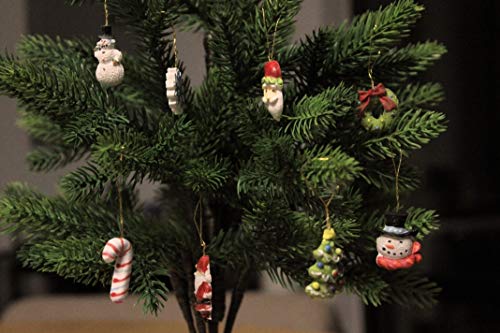 Kurt Adler 12-Piece Resin Petite Treasures Ornament Set, Mini for Christmas