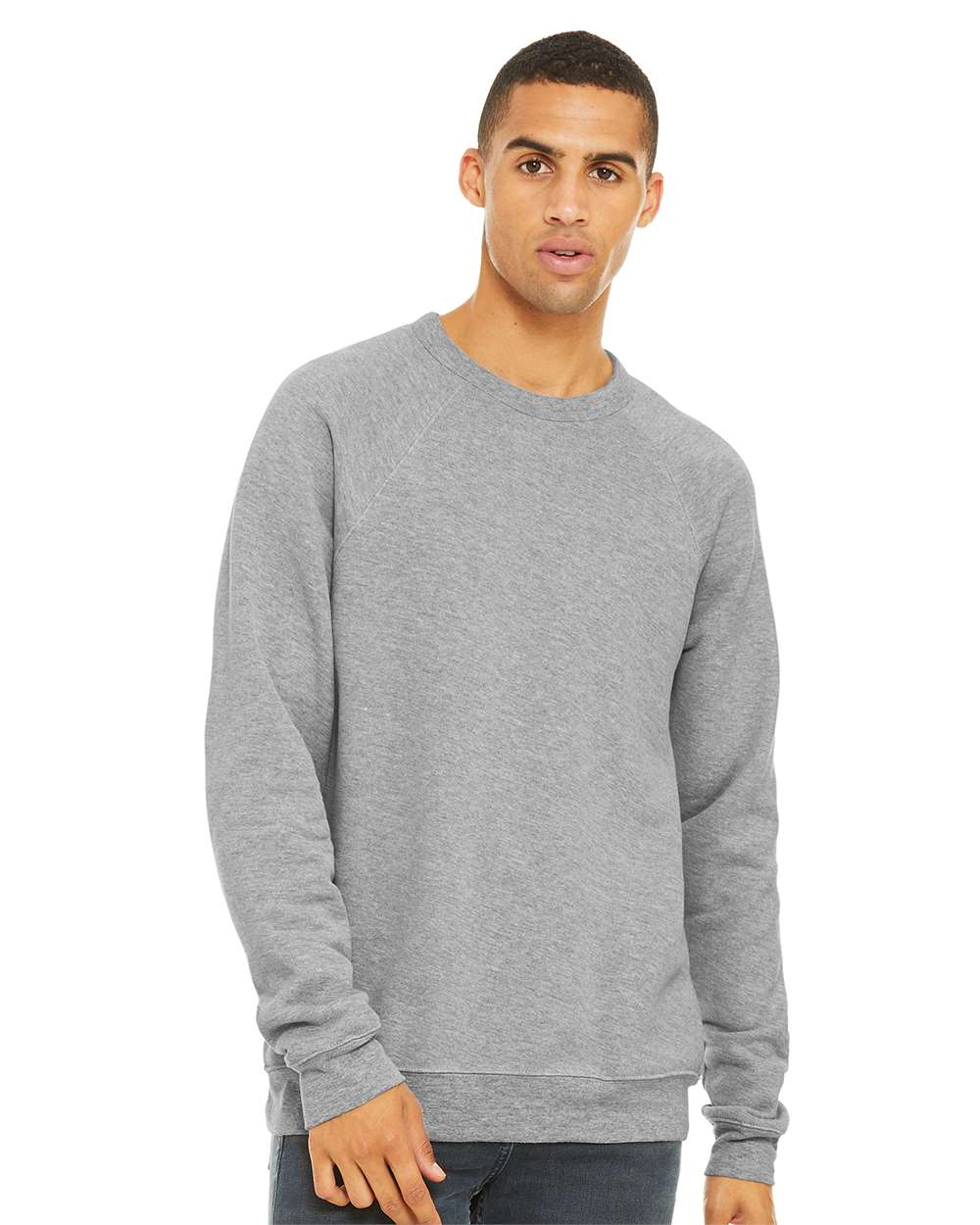 BELLA CANVAS Sponge Fleece Raglan Crewneck Sweatshirt 8 oz