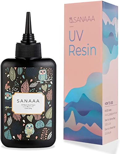 UV Resin Clear Hard Type 100g Transparent UV Curing Ultraviolet Cure Resin, Solar Cure Sunlight Activated Resin for DIY Resin Jewelry Making