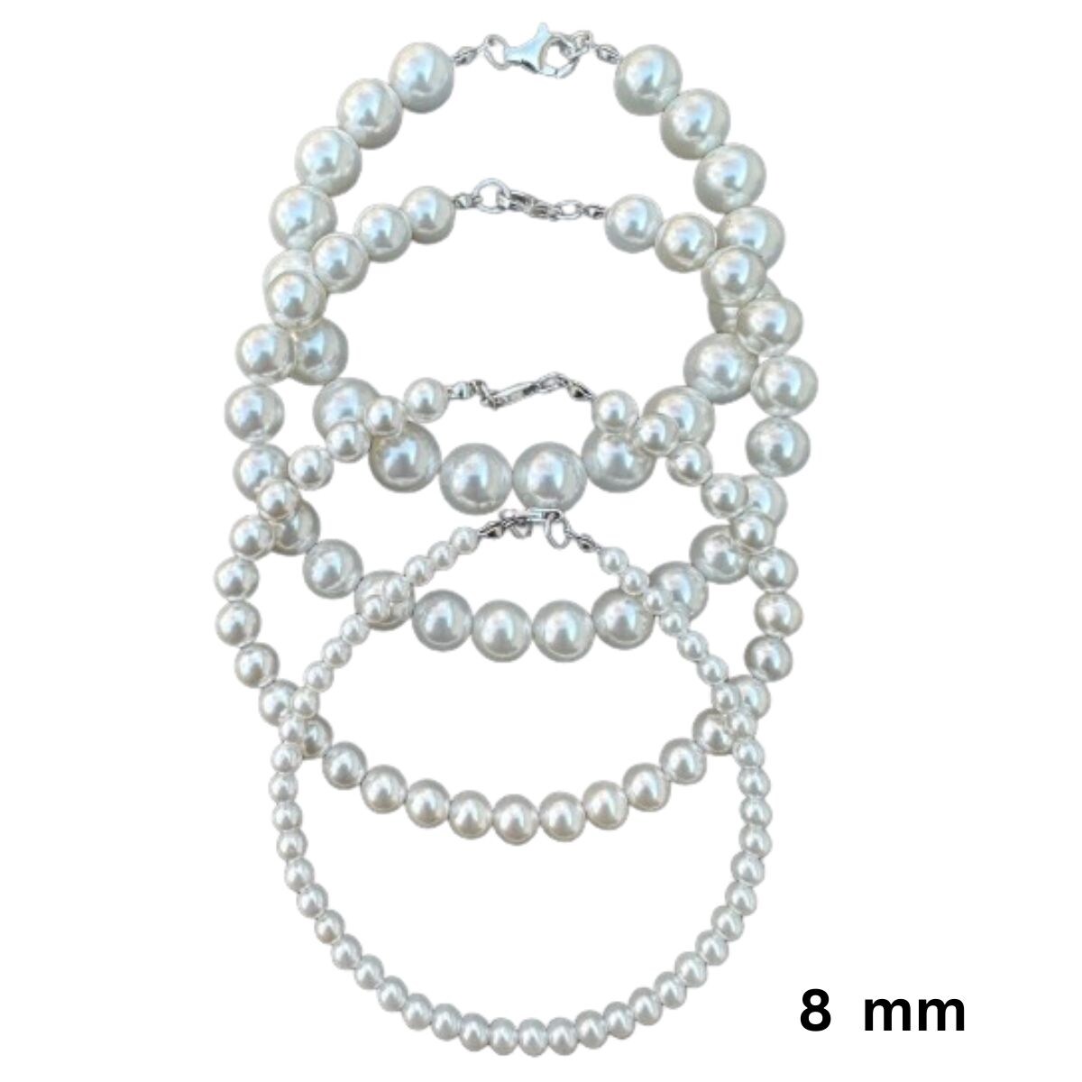 8 Inches Cultured Pearl Bracelet