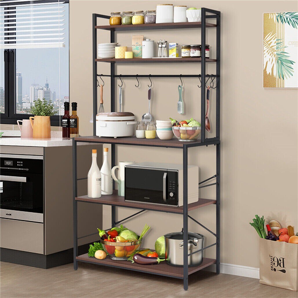 Freestanding Kitchen Utility Shelves for Oven Bakers Rack