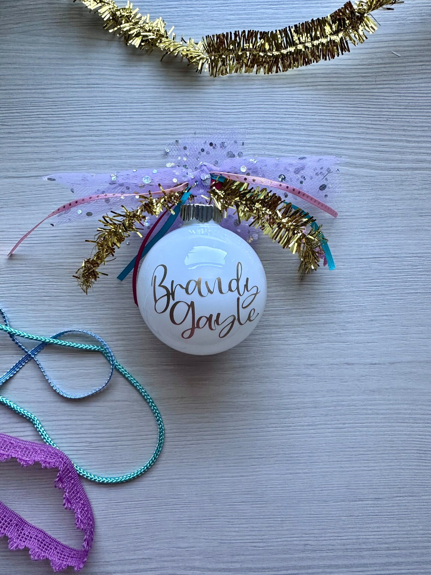 How-To name is Personalized Christmas Ornament