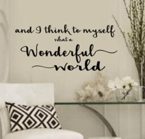 Entryway Family Wall Art Decor Decal | And I Think to Myself What a ...