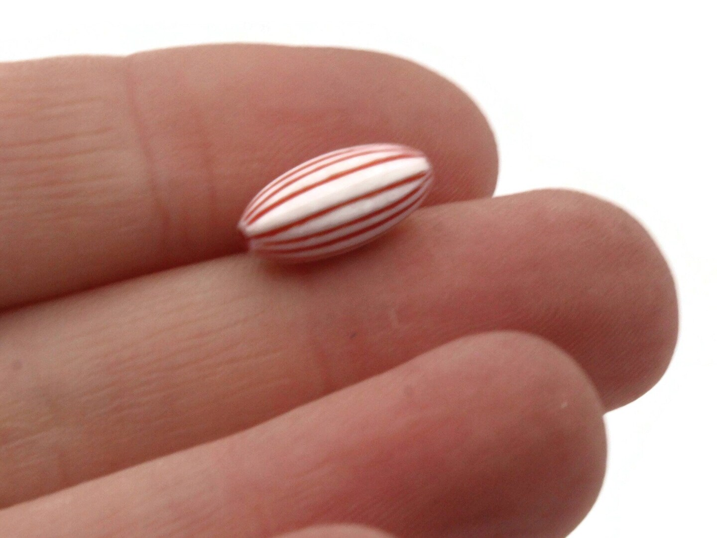 100 13mm Mixed Color Striped Plastic Tube Beads