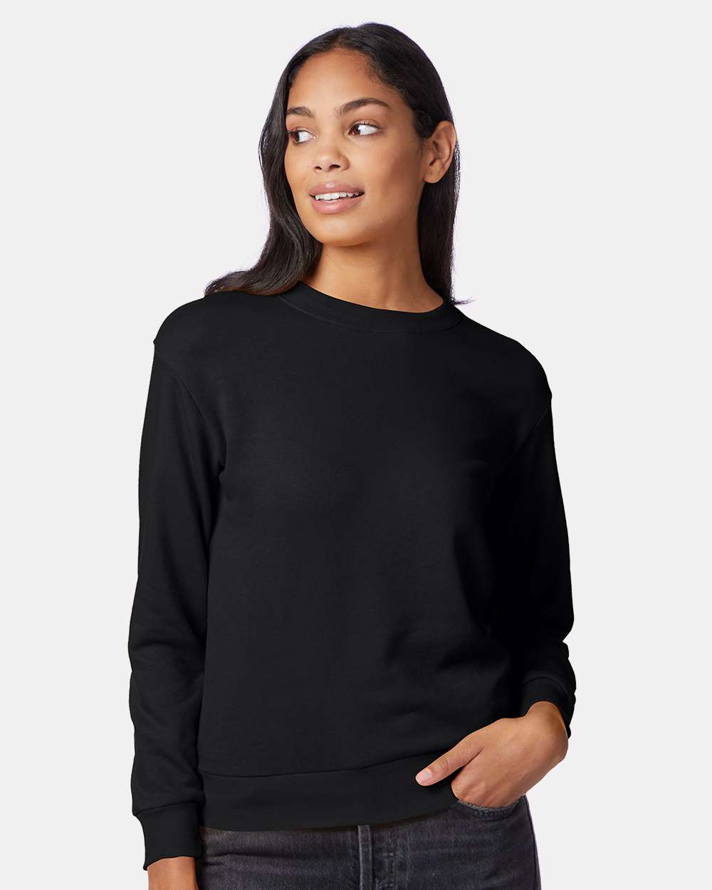 Women&#x27;s Eco-Washed Terry Throwback Pullover | RADYAN&#xAE;