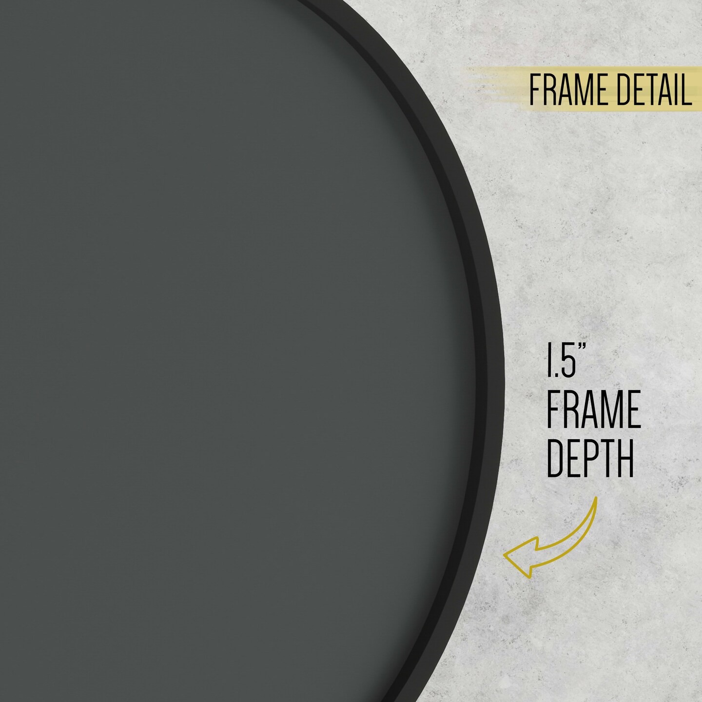 HBCY Creations Set of 2 Round Wood Framed Wall Mounted Magnetic Chalkboards with Eraser and Chalk