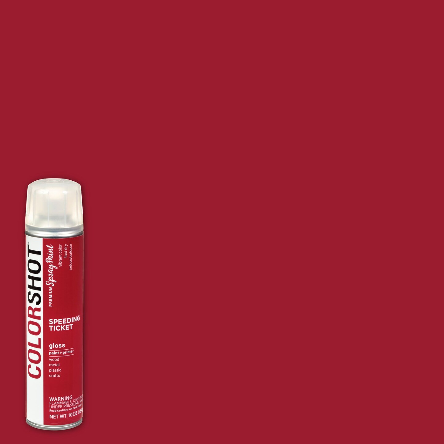 COLORSHOT Gloss Spray Paint Speeding Ticket (Dark Red) 10 oz. 4 Pack
