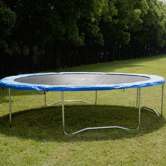 Blue Safety Round Spring Pad Replacement Cover for 15 Feet Trampoline