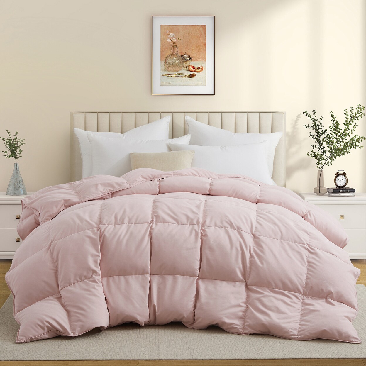 Puredown White Goose Feather Down Comforter All Seasons Twin Full King Cal King