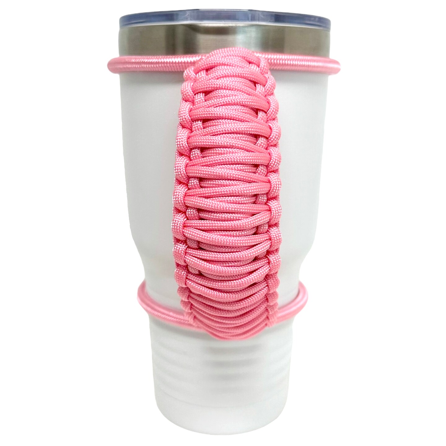 Solid Rose Pink Tumbler Handle, Stretchable Cord, Customizable Paracord  Handle for Coffee Cup, Fits Epoxy Coated Tumblers