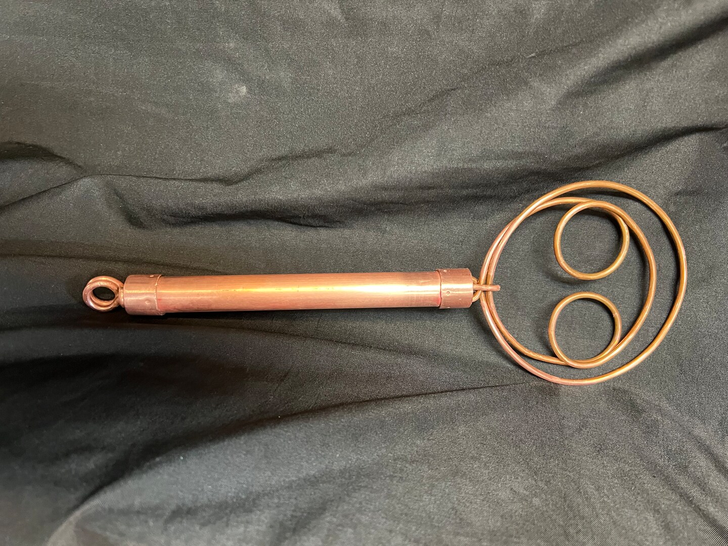 Handcrafted Pure Copper Flat Roux Whisk 