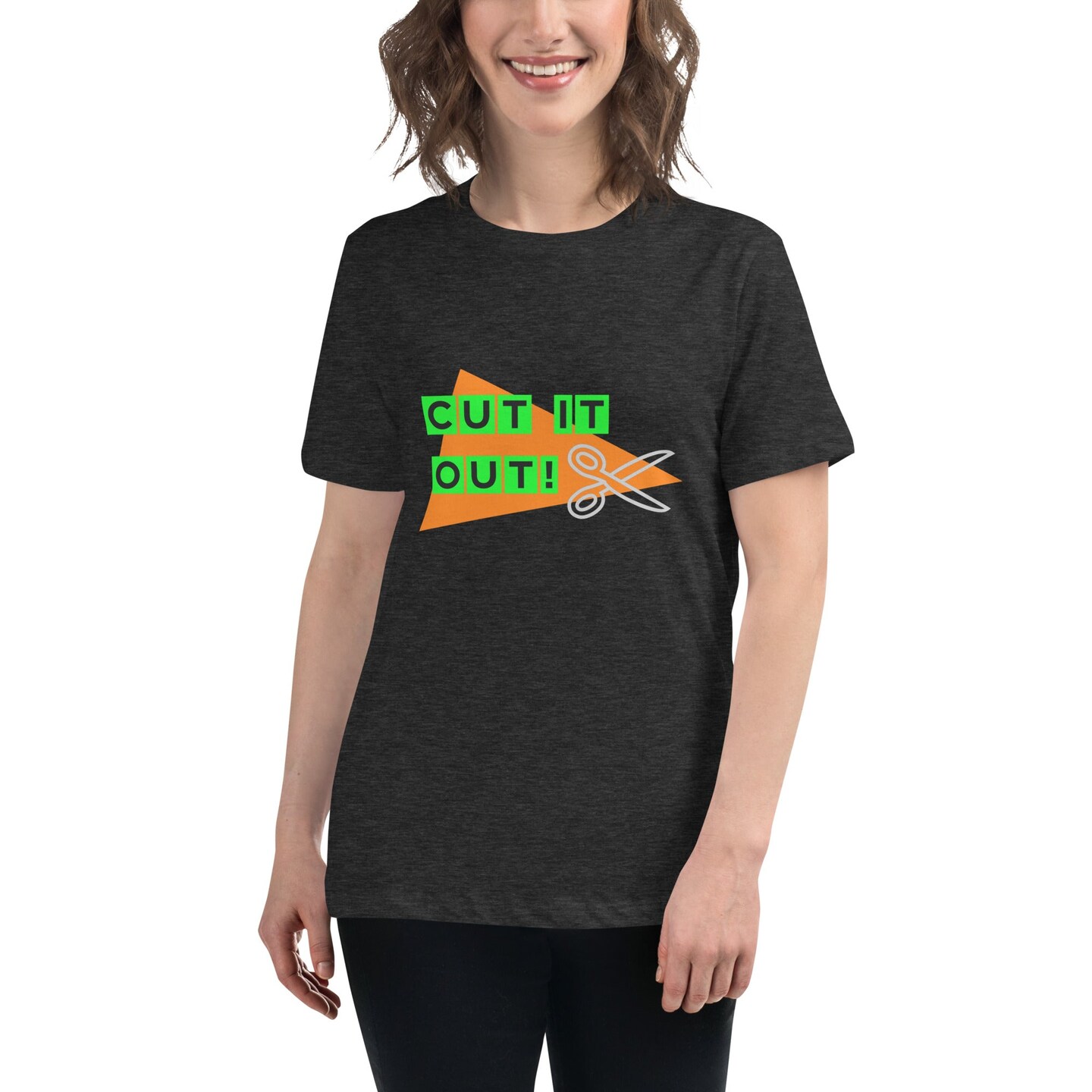 Orange Cut It Out Women&#x27;s Relaxed T-Shirt