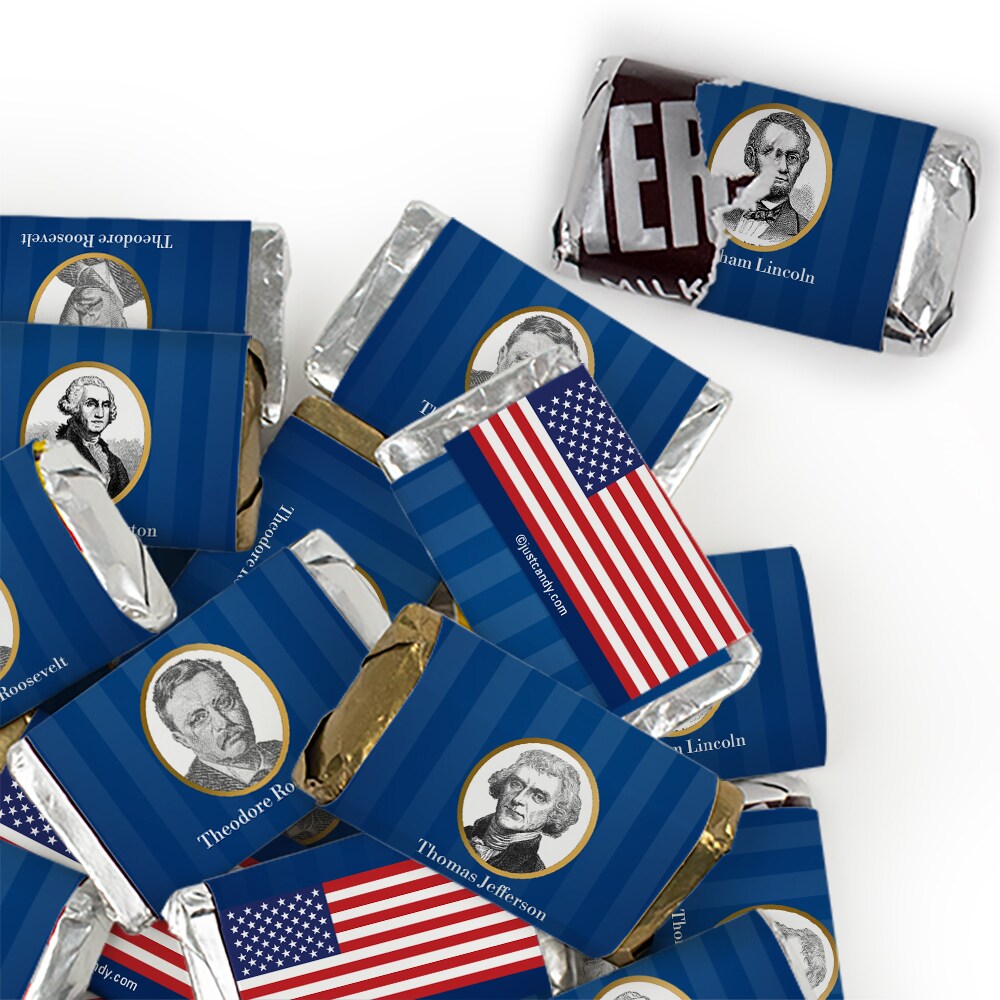 President&#x27;s Day Candy Favors Hershey&#x27;s Miniatures Chocolate