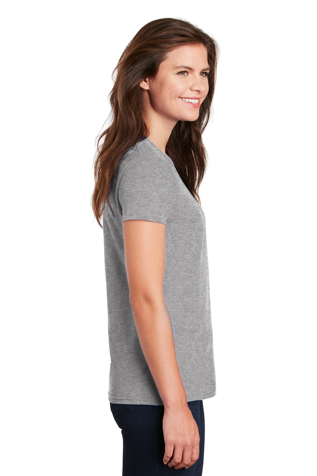 V-Neck Short Sleeve Tee For Women