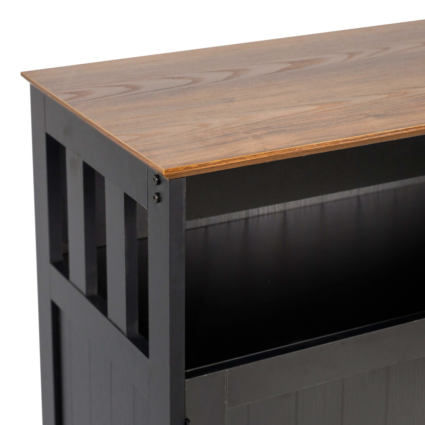 Merrick Lane Tanner Buffet and Sideboard with Storage Cabinet and Upper Shelf