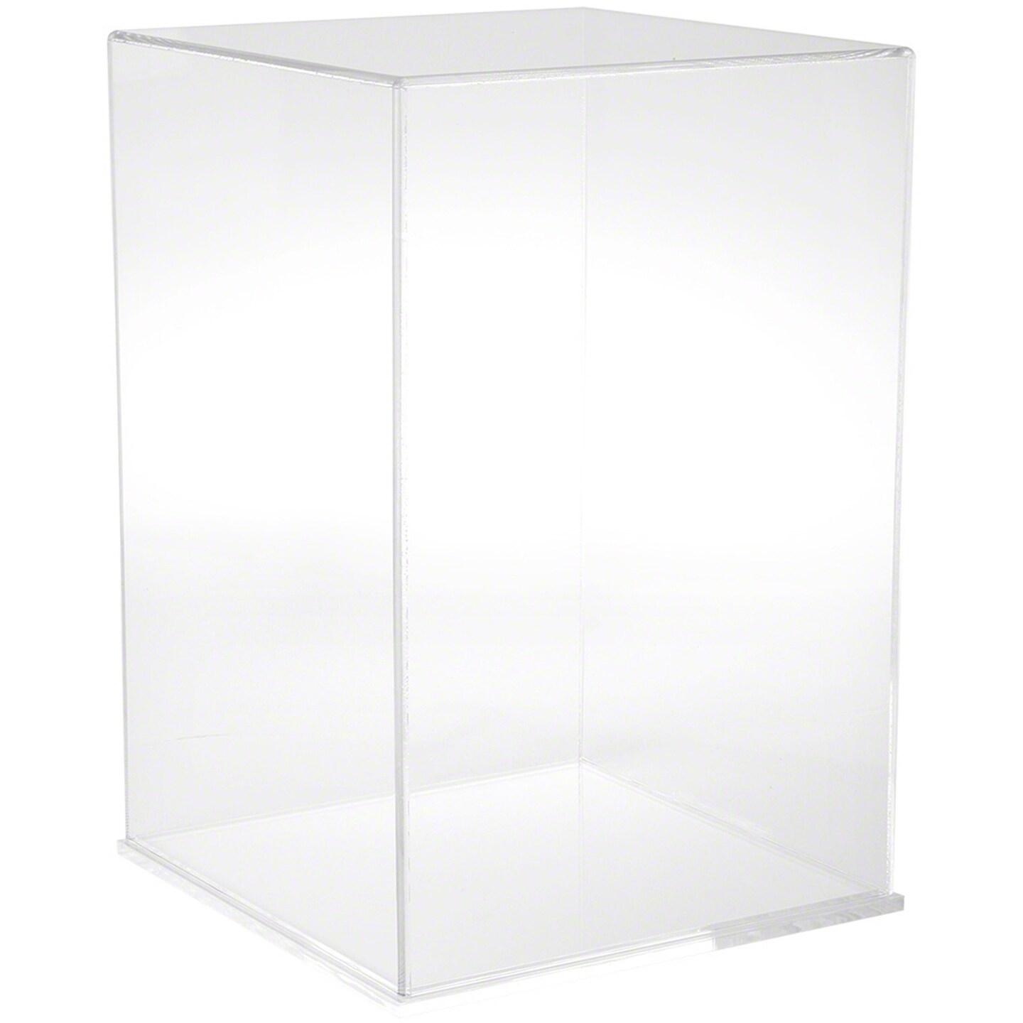 Custom Size Clear Acrylic Display Box with White Acrylic Base