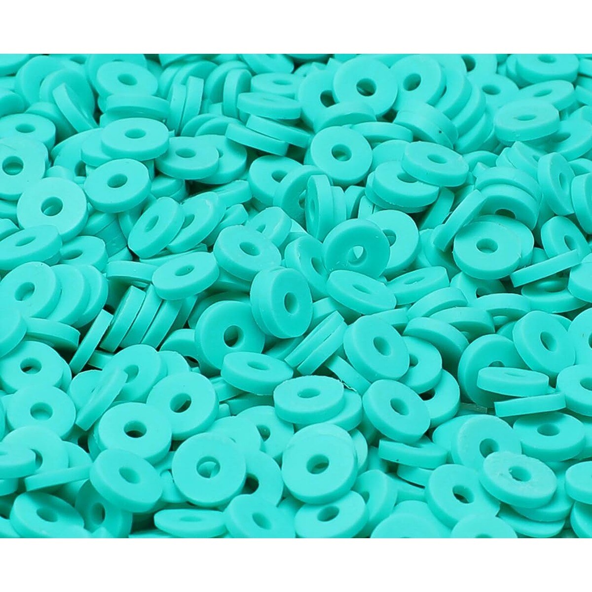 6 mm Natural Clay Beads for Bracelets Making 2000+ pcs