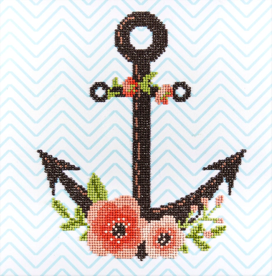 DIAMOND ART BY LEISURE ARTS Diamond Painting Kits For Adults 12&#x22;x12&#x22; Intermediate Anchor, Full Drill, Diamond Art Kits, Dimond Art, Diamond Art for Adults, Diamond Art Kit