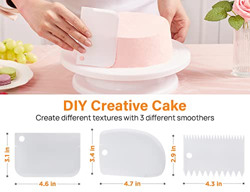 Kootek 71PCs Cake Decorating Supplies Kit, Cake Decorating Set with Cake  Turntable, 12 Numbered Icing Piping Tips, 2 Spatulas, 3 Icing Comb Scraper,  50+2 Piping Bags, and 1 Coupler for Baking - Yahoo Shopping