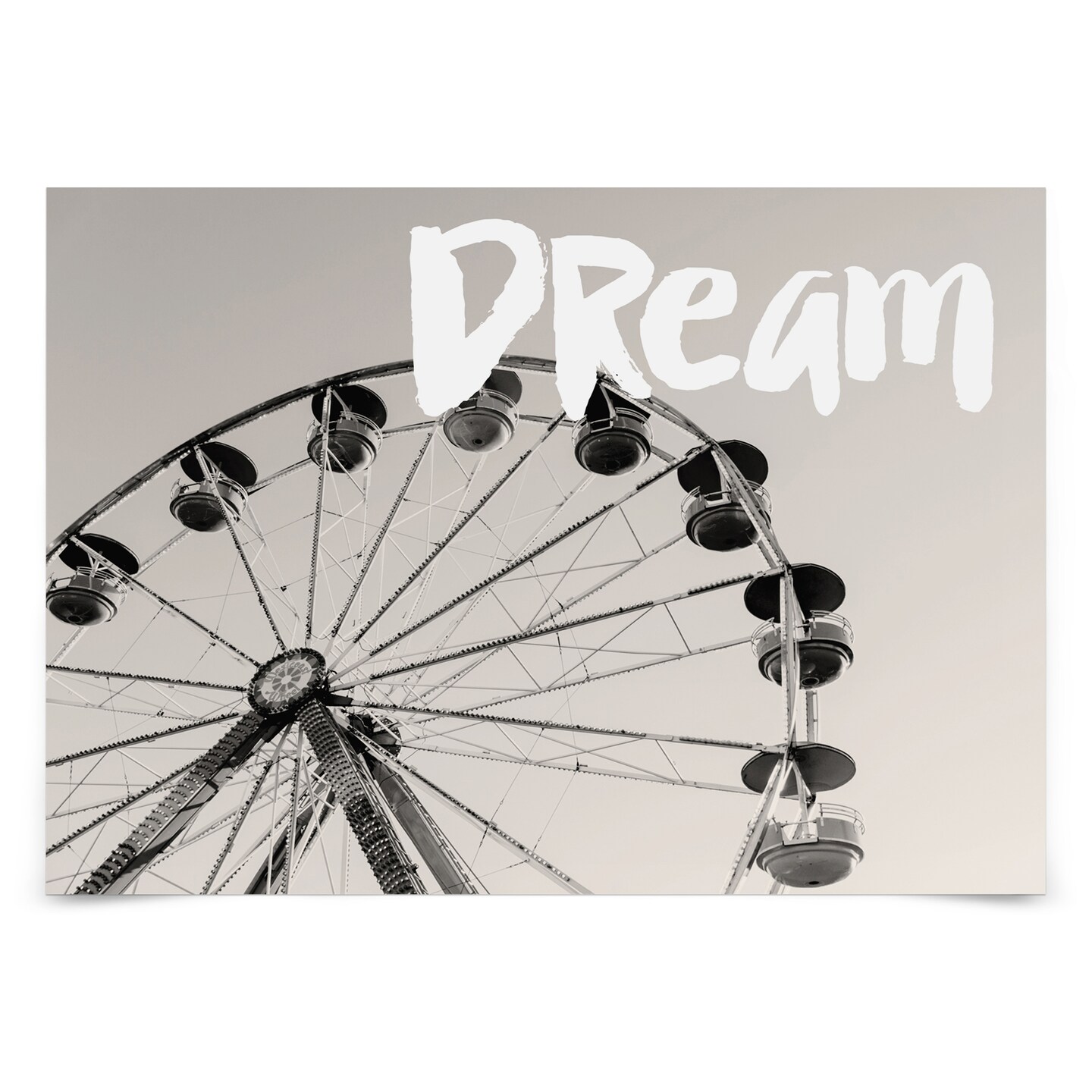 Ferris Wheel Dream White by Amy Brinkman Poster - Americanflat | Michaels