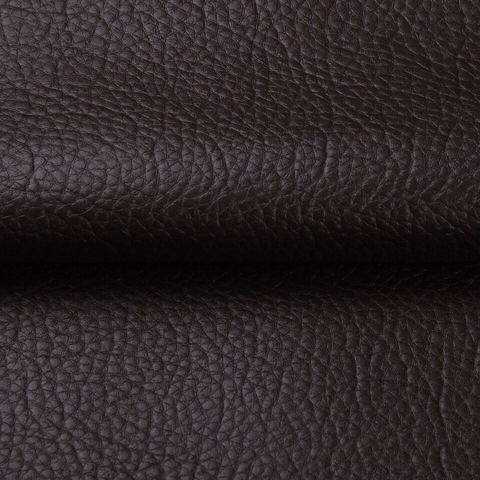 Black Vinyl Faux Leather Upholstery Fabric Cotton Backing for Sewing Crafts  DIY