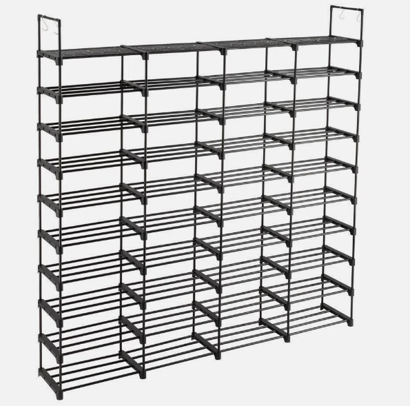 Standing 10 Tier 80 Pairs Shoe Rack Organizer Storage Shelf Home Saving