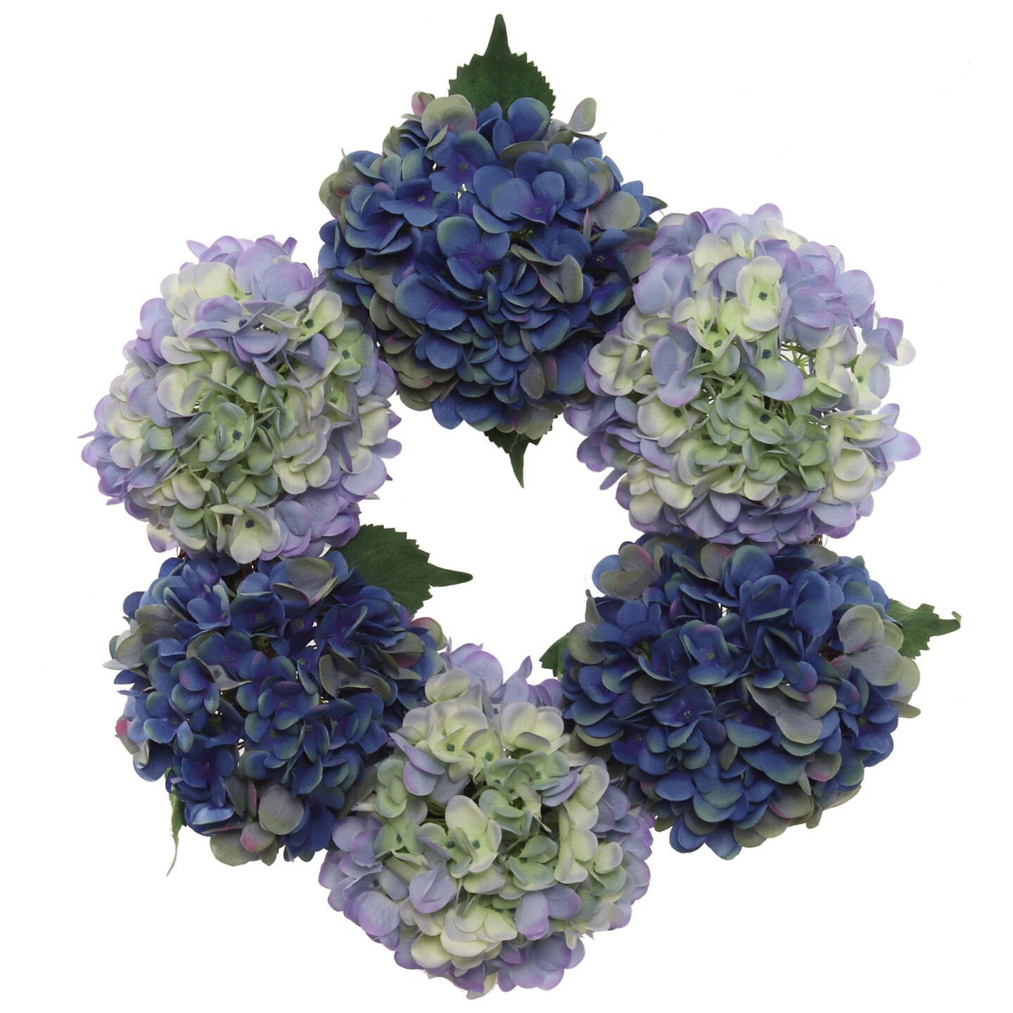 2-Pack: 18&#x22; Midnight Blue Hydrangea Wreath by Floral Home&#xAE;