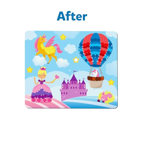 Dot It Unicorns & Princesses, No Mess Sticker Art for Kids, Craft Kits, DIY Activity, Gifts for Boys & Girls Ages 3, 4, 5, 6, 7, Travel Toys for Toddlers