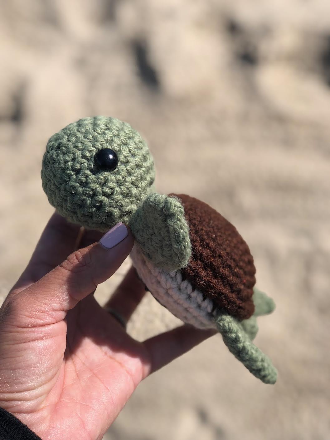 Small Crochet Sea Turtle | MakerPlace by Michaels