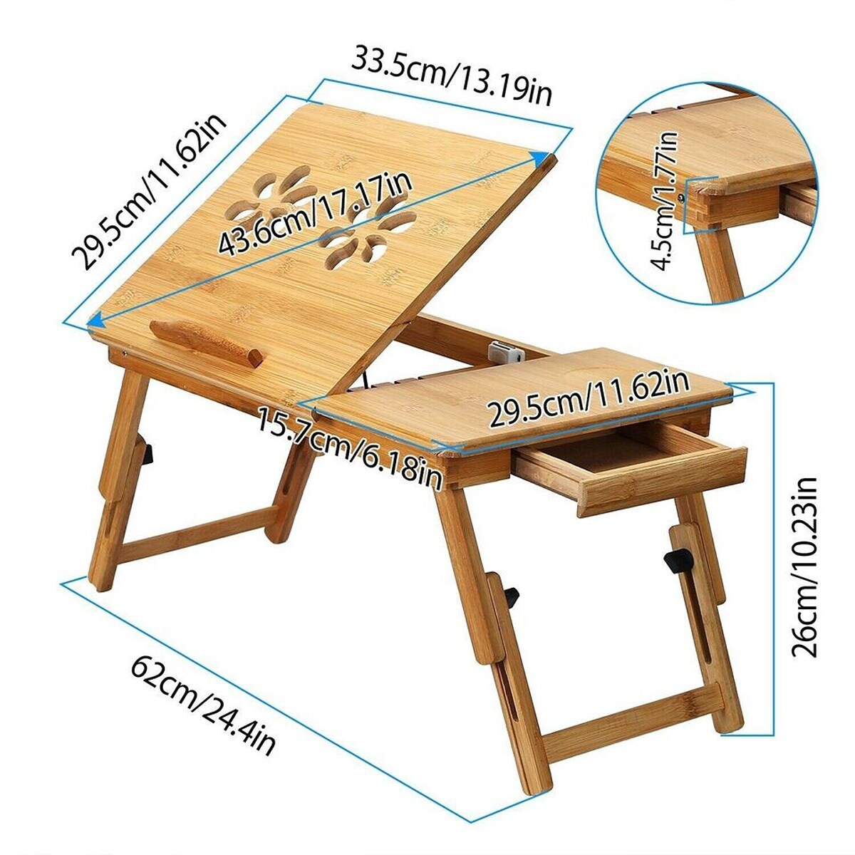 Foldable Laptop Desk Bed