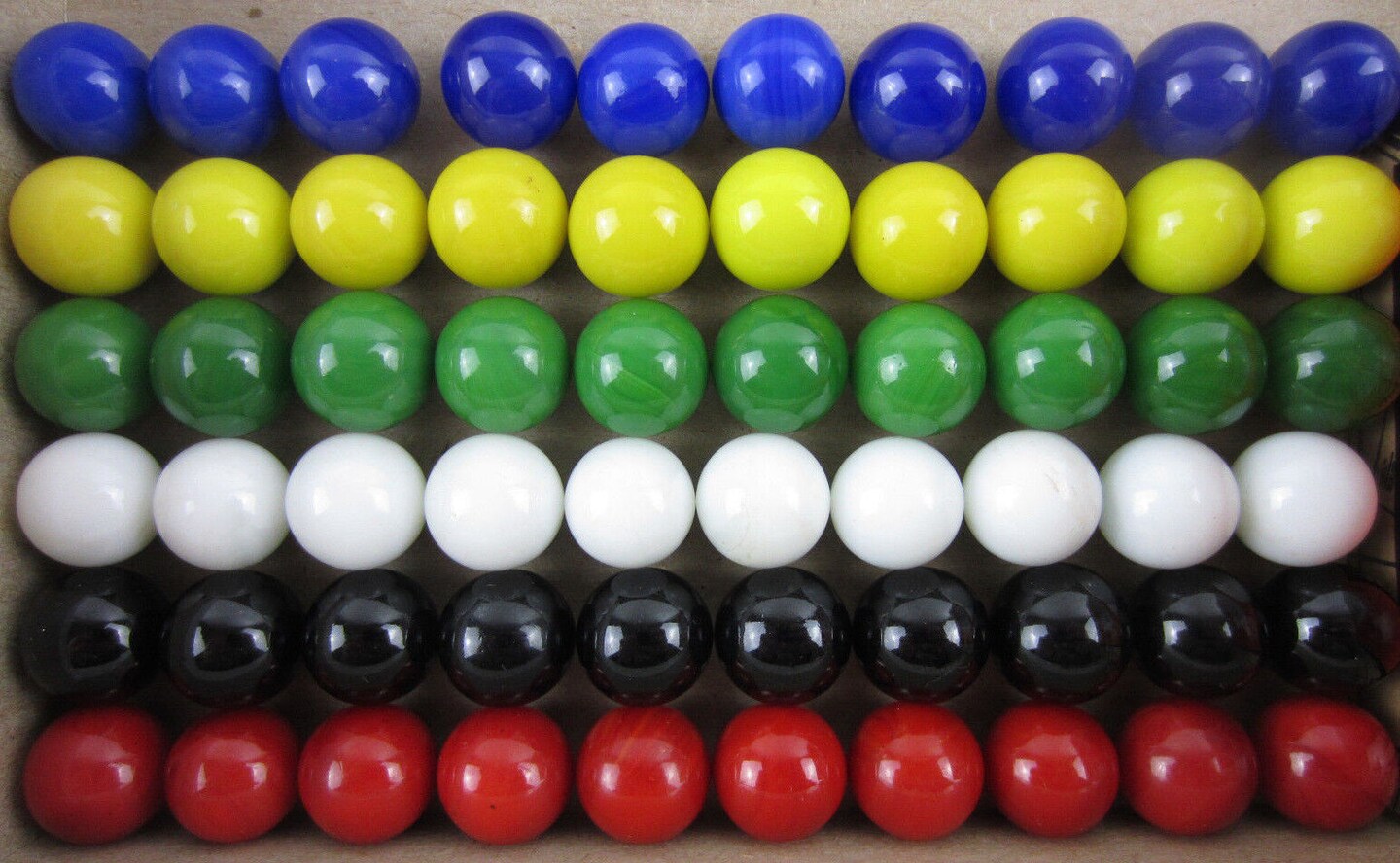 60 Solid Color Replacement Marbles Set run Chinese Checker Dirty Game GLASS 14mm